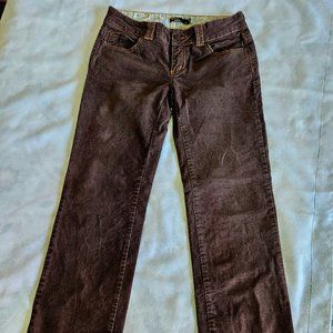 EUC Women’s prAna Breathe brown corduroy straight leg jeans Size 4